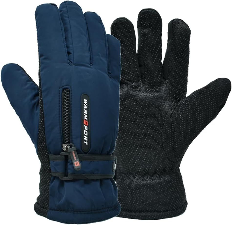 Men's Winter Fleece Thermal Warm Water Resistant Skiing Work Gloves Mitten