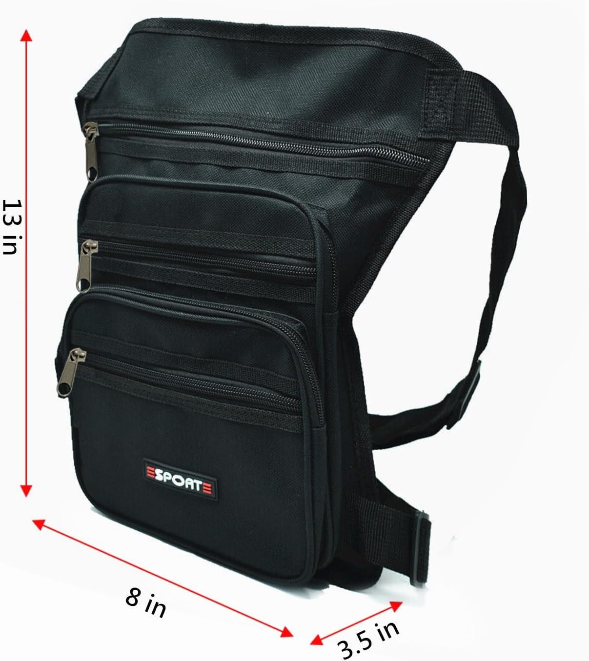 Black Waist Belt Drop Leg Thigh Bag Outdoor Fanny Utility Pack Pouch