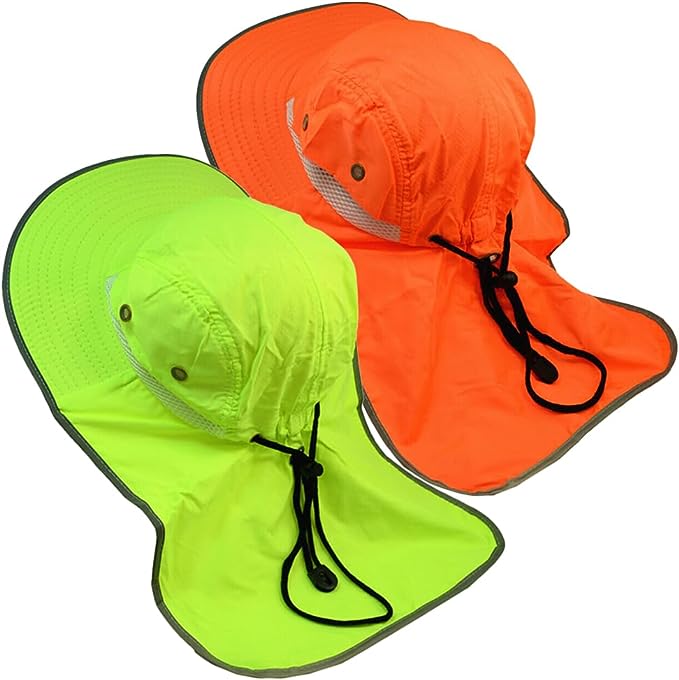 Hi-Vis Reflective Work Safety Baseball Hat High Visibility Cap Mesh Ne – Glory Max