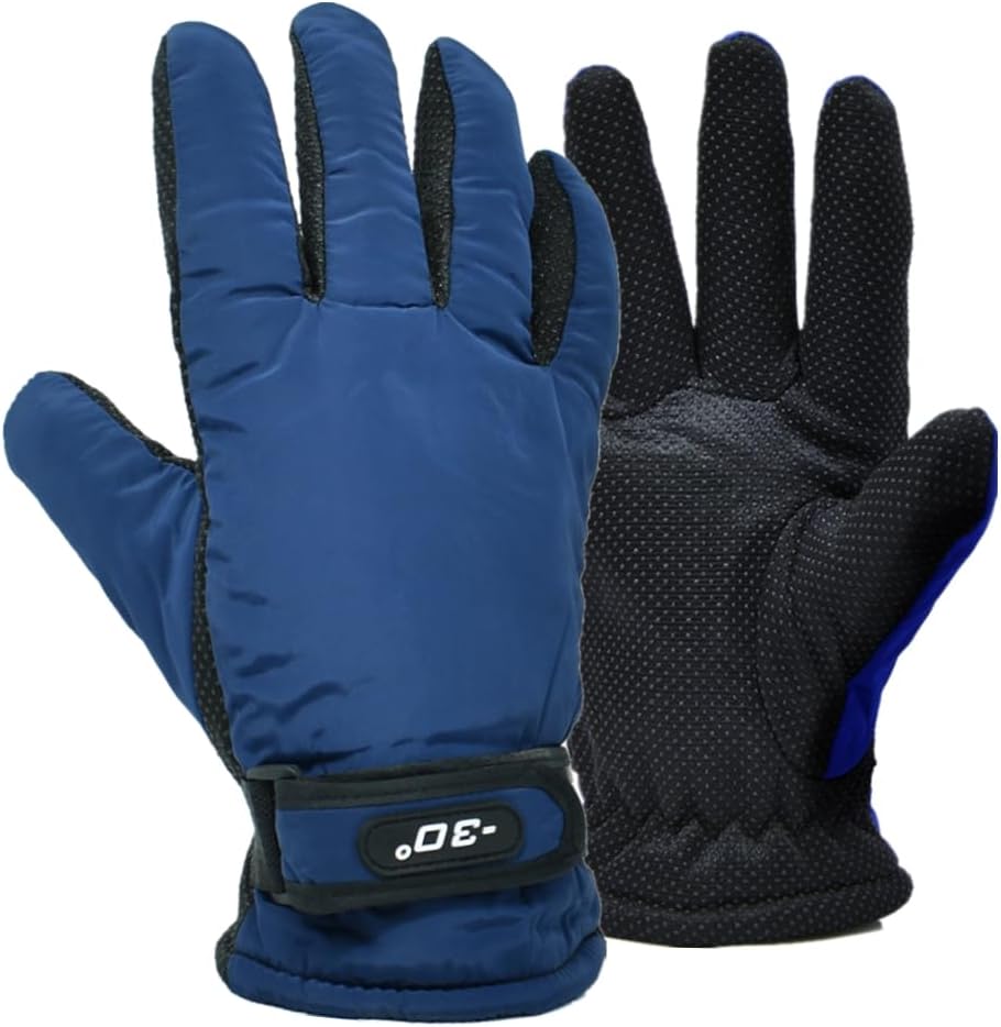 Men's Winter Fleece Thermal Warm Water Resistant Skiing Work Gloves Mitten