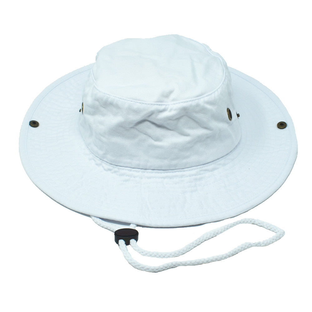 Unisex Boonie Bucket Hat Wide Brim 100% Cotton Sun Safari Fishing Caps