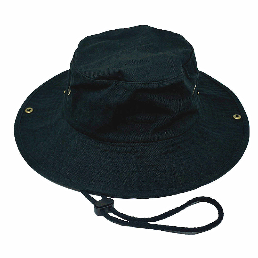 Unisex Boonie Bucket Hat Wide Brim 100% Cotton Sun Safari Fishing Caps