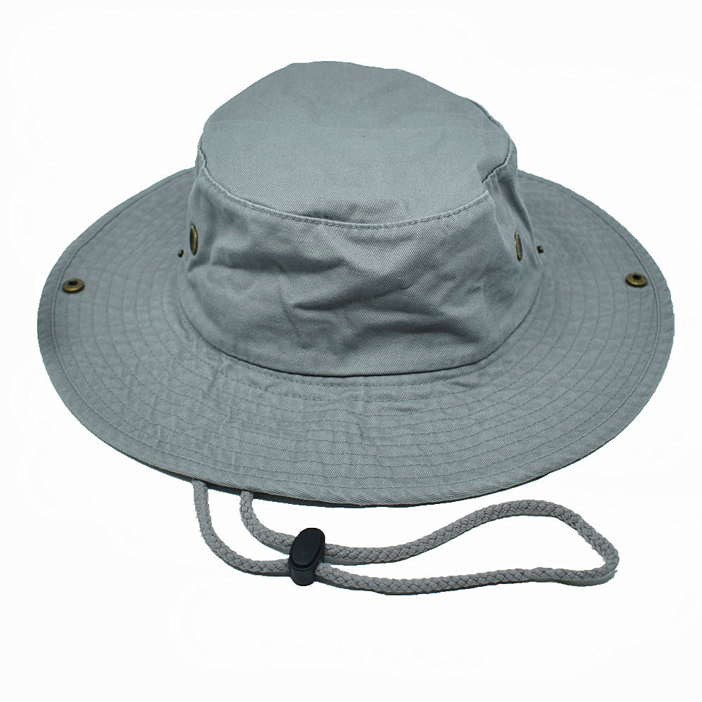 Unisex Boonie Bucket Hat Wide Brim 100% Cotton Sun Safari Fishing Caps