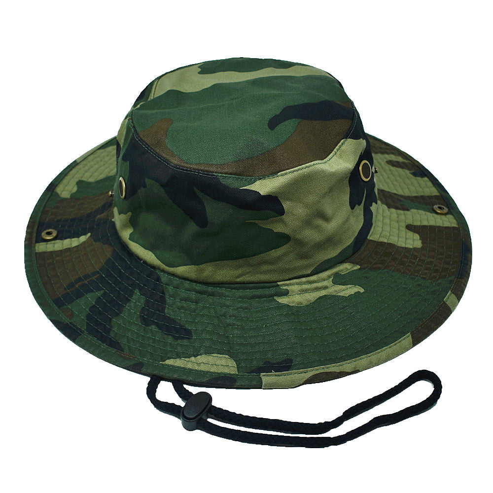 Unisex Boonie Bucket Hat Wide Brim 100% Cotton Sun Safari Fishing Caps