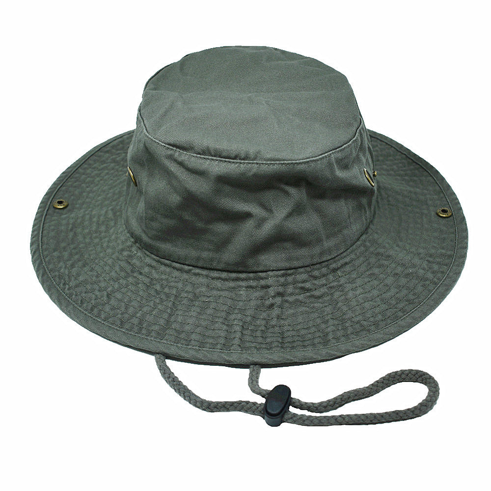 Unisex Boonie Bucket Hat Wide Brim 100% Cotton Sun Safari Fishing Caps