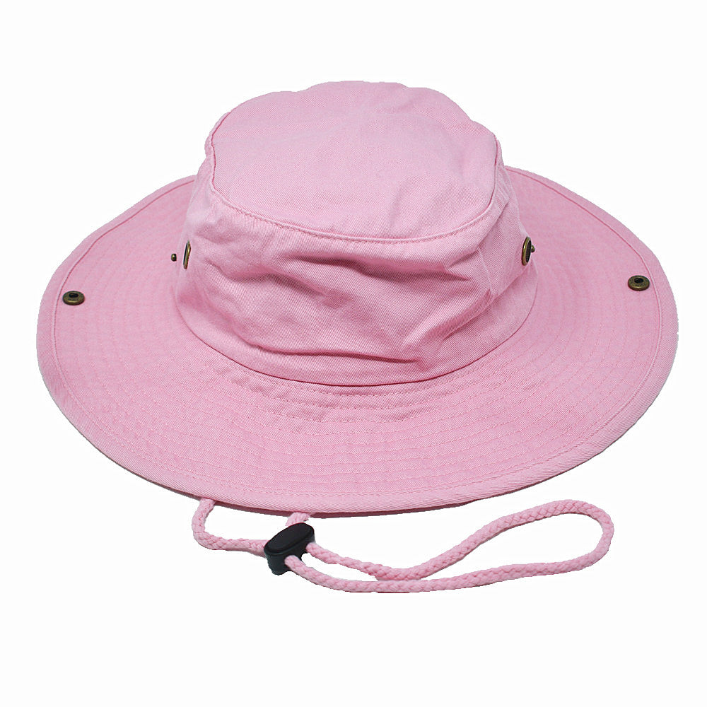 Unisex Boonie Bucket Hat Wide Brim 100% Cotton Sun Safari Fishing Caps