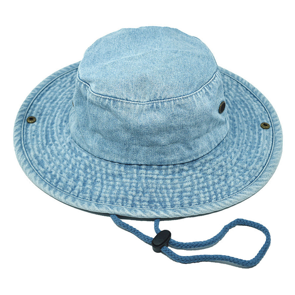 Unisex Boonie Bucket Hat Wide Brim 100% Cotton Sun Safari Fishing Caps