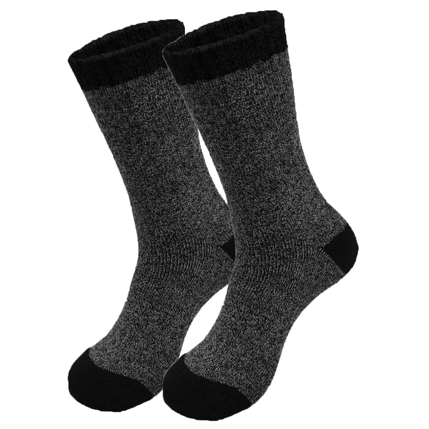 Men's Winter Thermal Heated Boots Warm Work Cotton Crew Socks Size 10-13