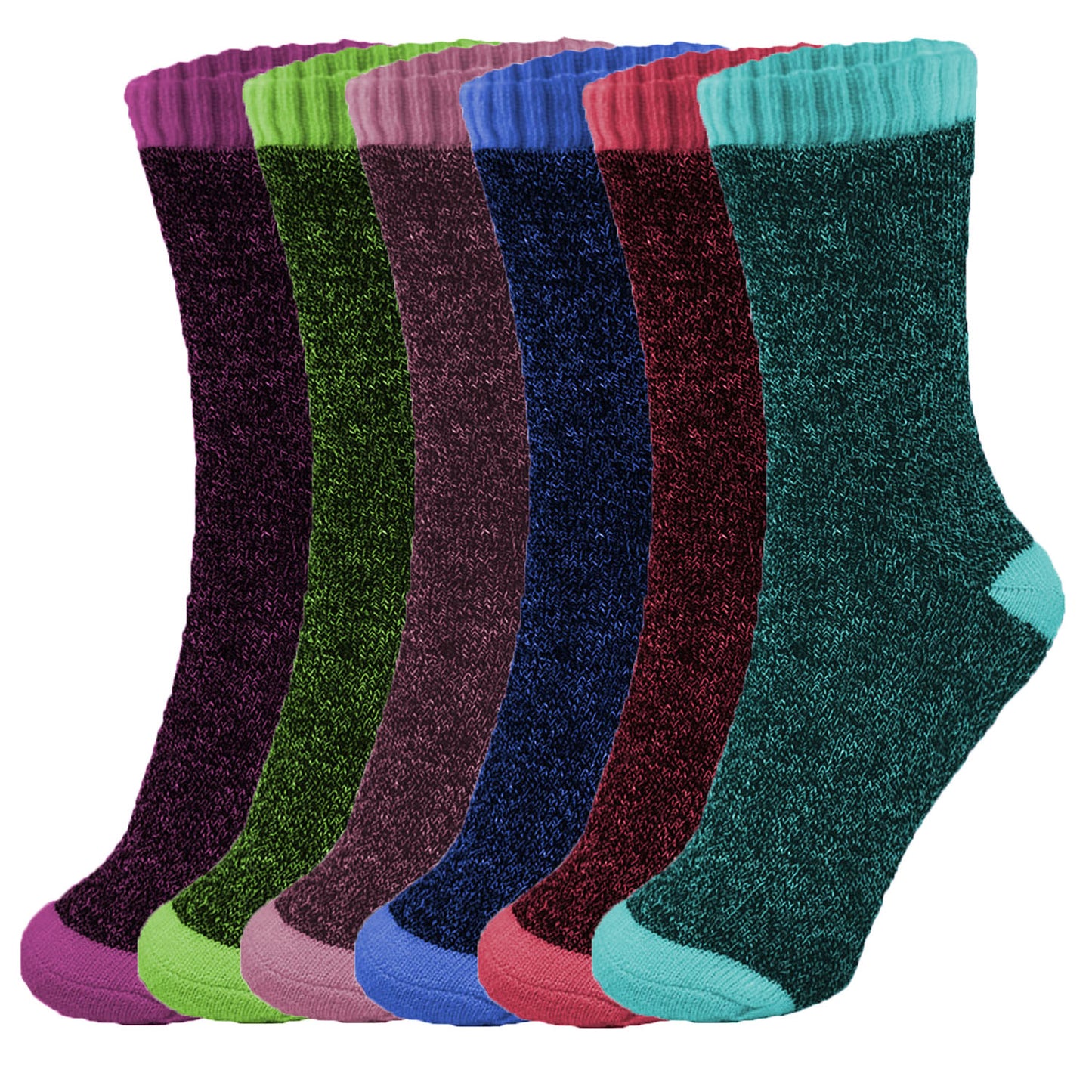 Women's Winter Thermal Heated Boots Warm Heavy Duty Crew Socks Size 9-11