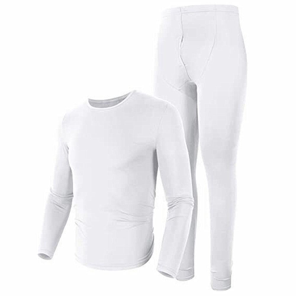 Men's Winter Microfiber Thermal Fleece Lined Ultra Soft Long Johns Underwear Set