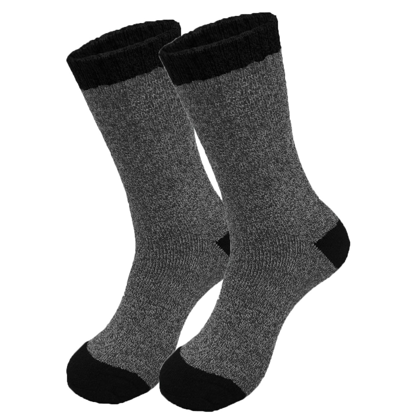 Men's Winter Thermal Heated Boots Warm Work Cotton Crew Socks Size 10-13