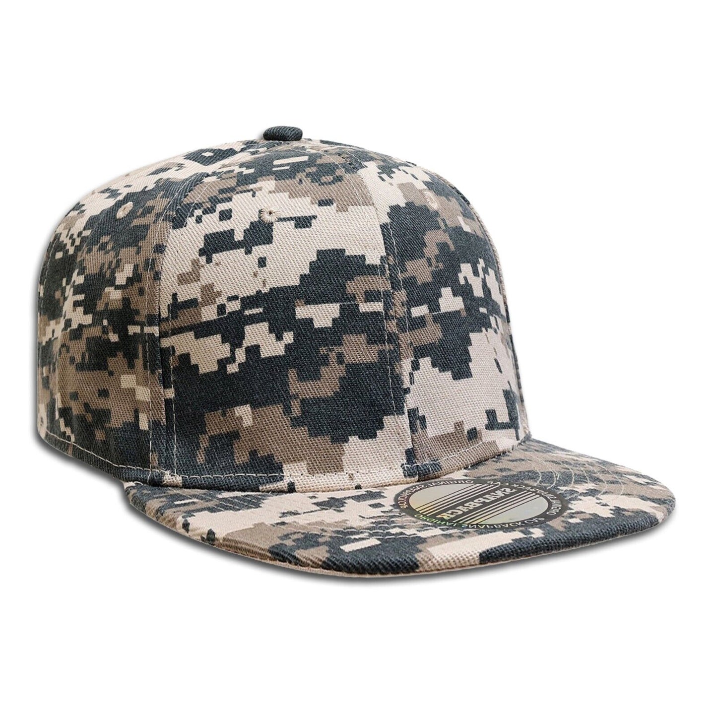 Unisex Snapback Hat Classic Hip Hop Style Solid Flat Brim Baseball Cap