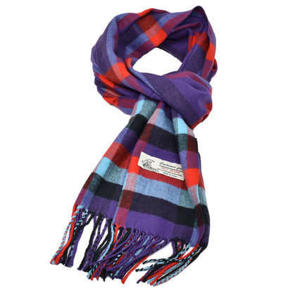 Unisex Winter Striped Checked Plaid Scarves Cashmere Feel Soft Luxurious Scarf
