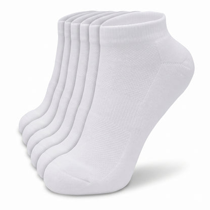 Women's 6-12 Pairs Cotton Ankle Athletic Running Socks Low Cut Breathable Cushioned