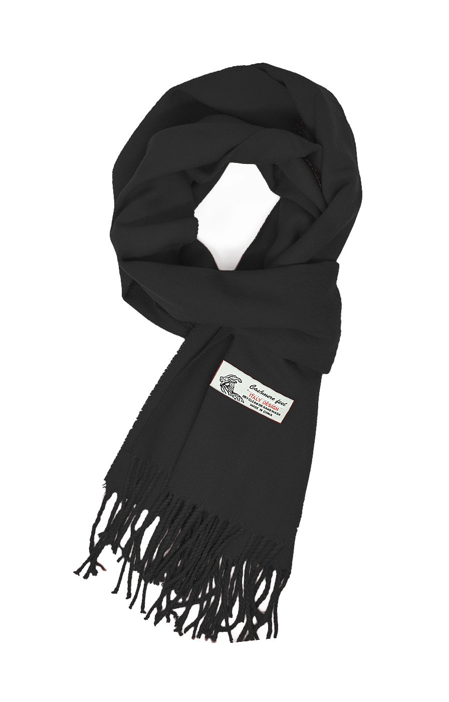 Unisex Winter Solid Plain Scarves Cashmere Feel Classic Super Soft Luxurious Scarf