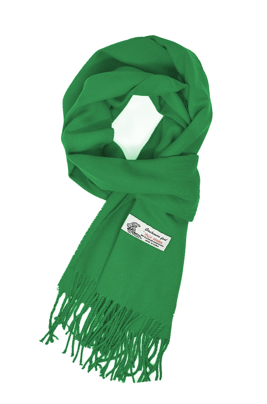 Unisex Winter Solid Plain Scarves Cashmere Feel Classic Super Soft Luxurious Scarf