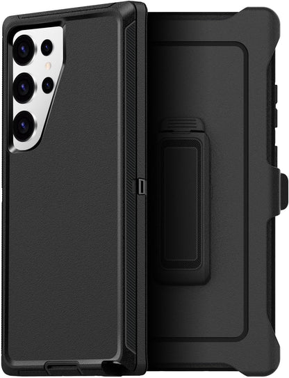 For Samsung Galaxy S26 S25 S24 S23 S22 S21 Plus Ultra Heavy Duty Shockproof Holster Case Cover with Belt Clip