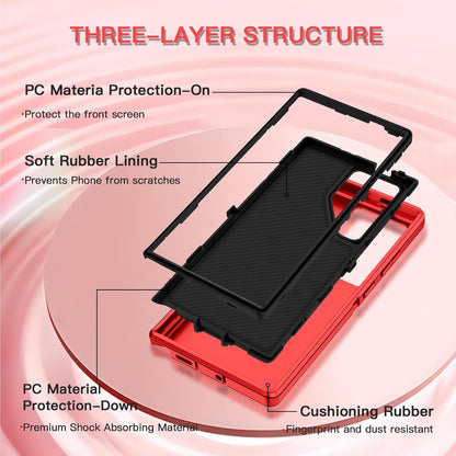 For Samsung Galaxy S25 S25 Plus Ultra Shockproof Heavy Duty Holster Case Cover with Belt Clip