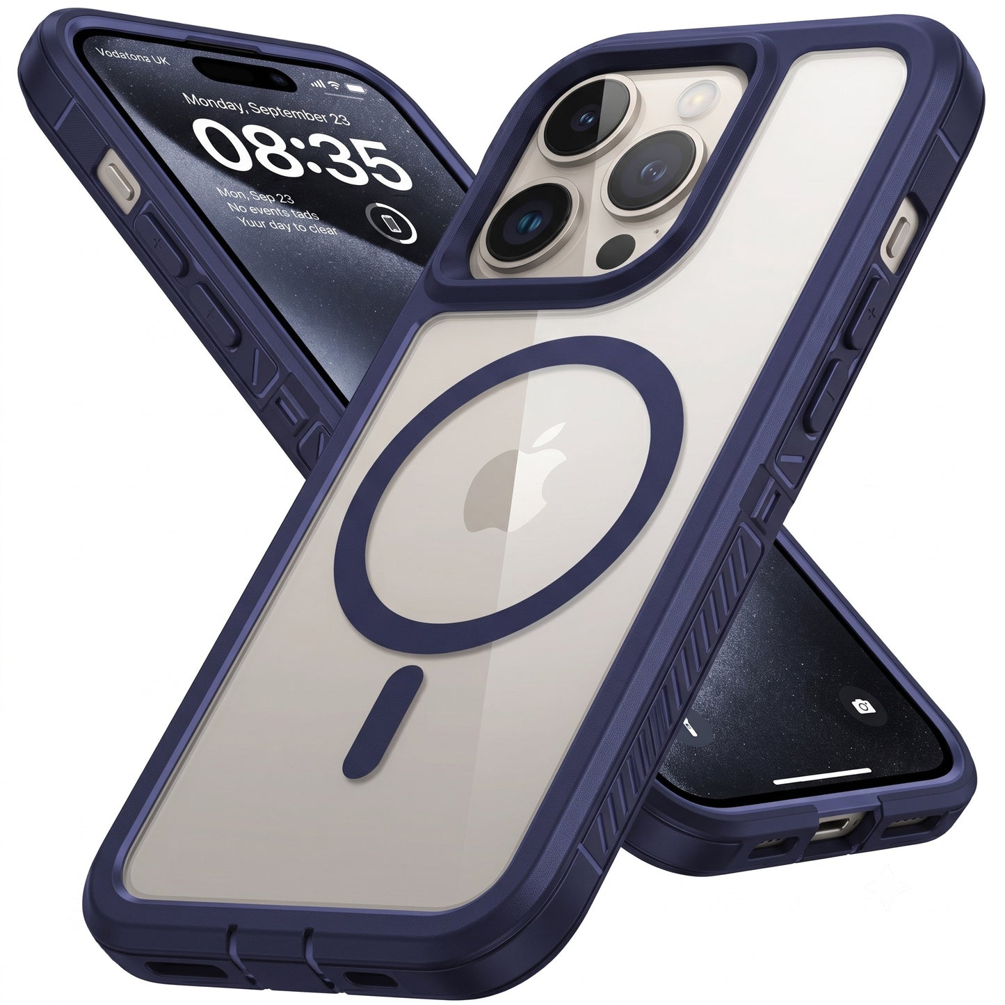 For Apple iPhone 16 16e 16 Plus Pro Max Shockproof Magnetic Case Dual-Layer Compatible With MagSafe Cover