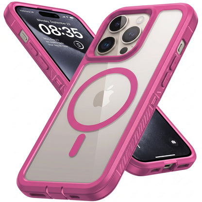 For Apple iPhone 16 16e 16 Plus Pro Max Shockproof Magnetic Case Dual-Layer Compatible With MagSafe Cover