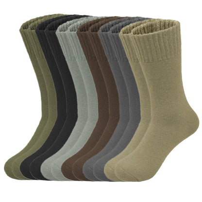 Men's Winter Thermal Merino Wool Heated Warm Thick Crew Socks Size 10-13
