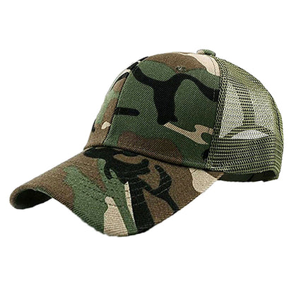 Unisex Trucker Mesh Back Cool Solid Baseball Cap Sun Visor Blank Hats