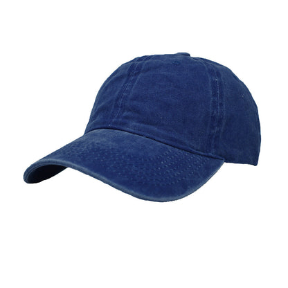 Unisex Solid Dyed Washed 100% Cotton Polo Style Baseball Dad Cap Hats