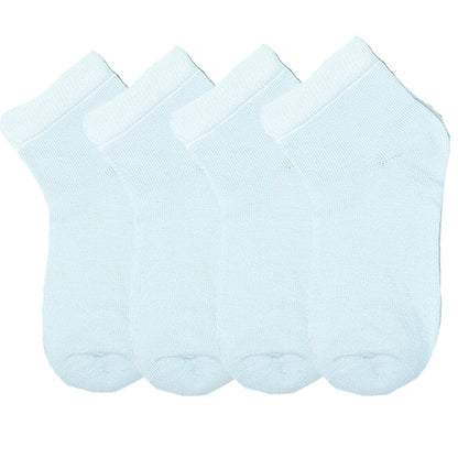 Kids Baby Toddler Solid Plain Ankle Boys Girls Socks Cotton Size 0-8