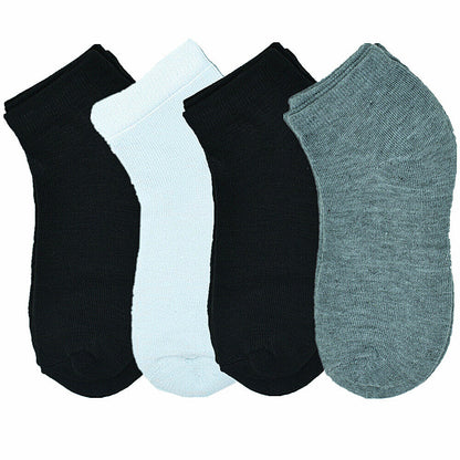 Kids Baby Toddler Solid Plain Ankle Boys Girls Socks Cotton Size 0-8