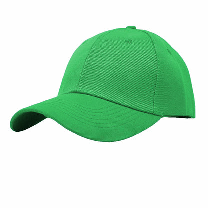 Unisex Plain Solid Baseball Cap Blank Curved Sun Visor Army Ball Hat