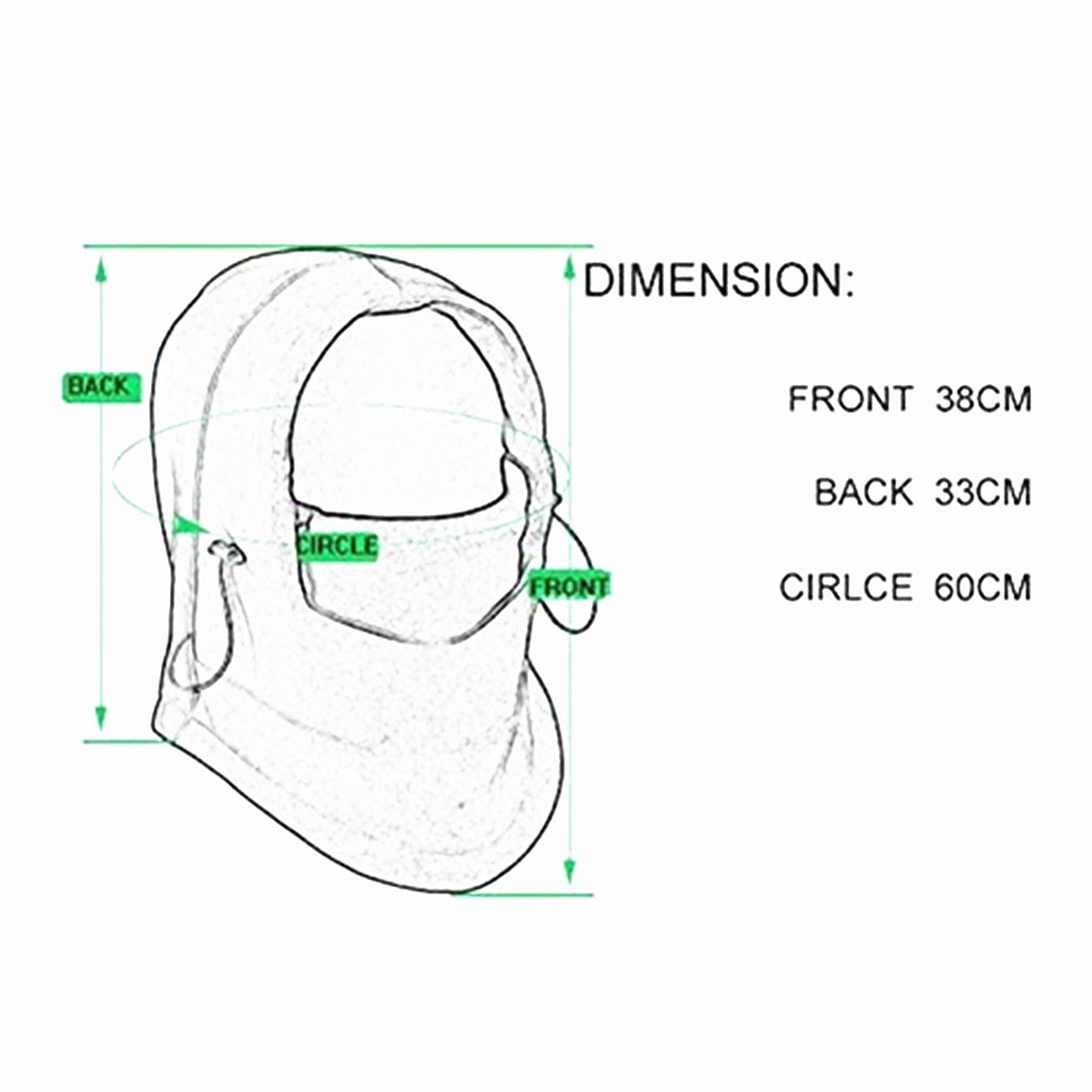 Winter Balaclava Ski Face Mask Windproof Fleece Black Head Hood Warm Hats