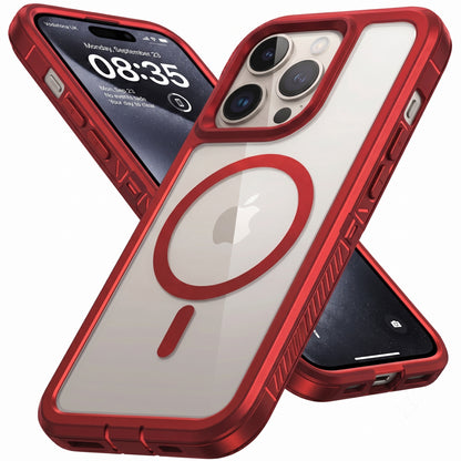 For Apple iPhone 16 16e 16 Plus Pro Max Shockproof Magnetic Case Dual-Layer Compatible With MagSafe Cover