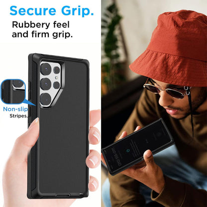 For Samsung Galaxy S26 S25 S24 S23 S22 S21 Plus Ultra Heavy Duty Shockproof Holster Case Cover with Belt Clip