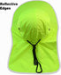 Hi-Vis Reflective Work Safety Boonie Snap Hat High Visibility Cap With Neck Flap