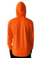 Men's High Visibility Safety Work T Shirts Long Sleeve with Hoodie 2 Pieces