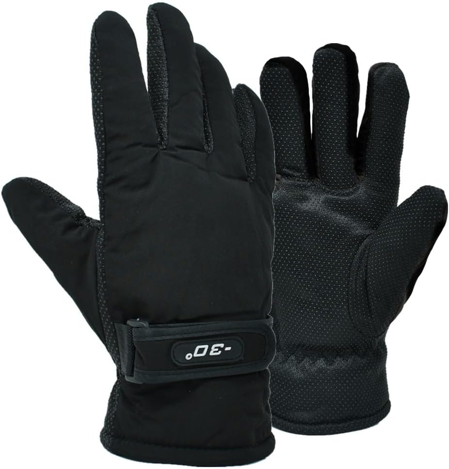 Men's Winter Fleece Thermal Warm Water Resistant Skiing Work Gloves Mitten