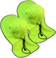 Hi-Vis Reflective Work Safety Boonie Snap Hat High Visibility Cap With Neck Flap