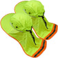 Hi-Vis Reflective Work Safety Boonie Snap Hat High Visibility Cap Mesh Neck Flap