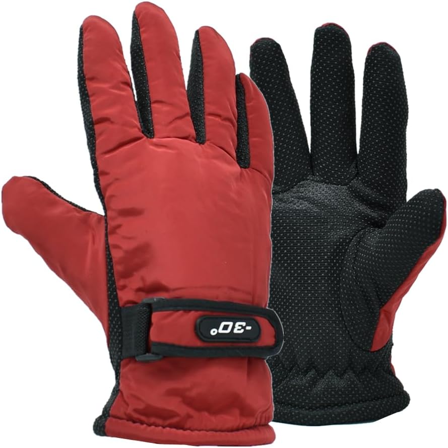 Men's Winter Fleece Thermal Warm Water Resistant Skiing Work Gloves Mitten