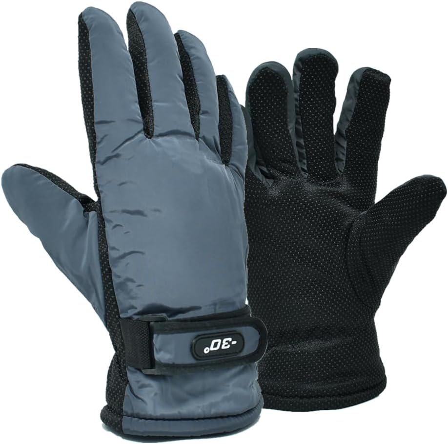 Men's Winter Fleece Thermal Warm Water Resistant Skiing Work Gloves Mitten