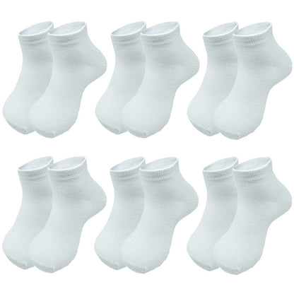 Kids Baby Toddler Solid Plain Ankle Boys Girls Socks Cotton Size 0-8