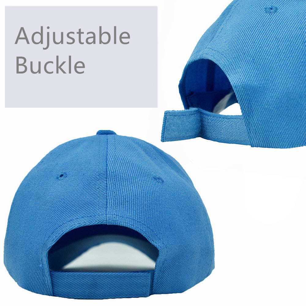 Unisex Plain Solid Baseball Cap Blank Curved Sun Visor Army Ball Hat
