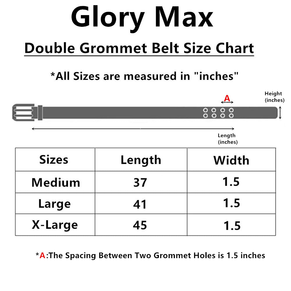 Unisex Double Grommet 2 Hole Belts 100% Cotton Canvas Web Casual Belt