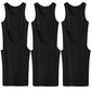 3-12 Packs Men's 100% Cotton A-Shirt Tank Top Ribbed Solid Wife Beater Undershirts