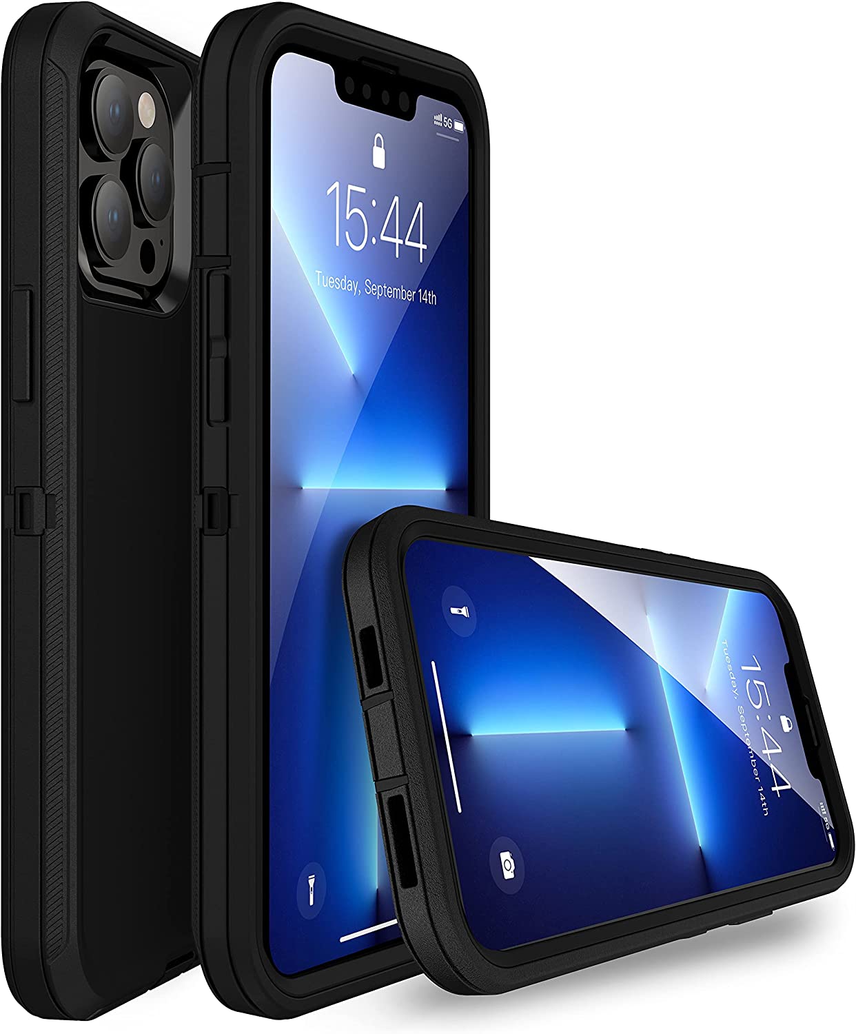 For Apple iPhone 16 16e Pro Max Plus Heavy Duty Shockproof Holster Case Cover with Belt Clip