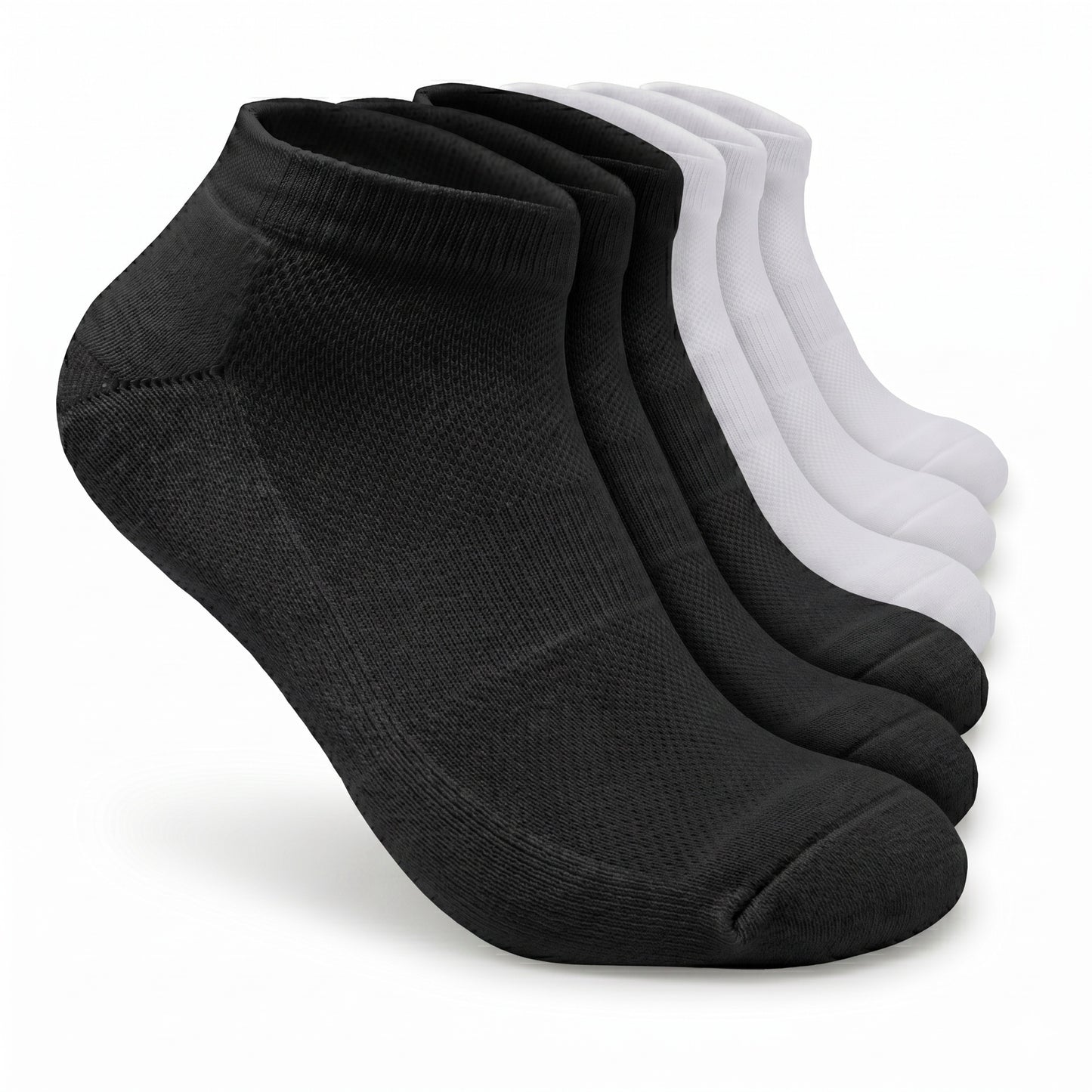 Men's 6-12 Pairs Cotton Ankle Athletic Running Socks Low Cut Breathable Cushioned