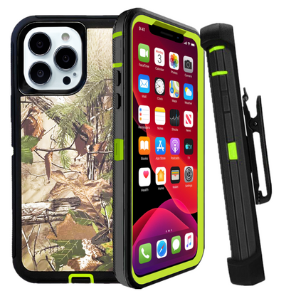 For Apple iPhone 15 Pro Max Plus Heavy Duty Shockproof Holster Case Cover with Belt Clip