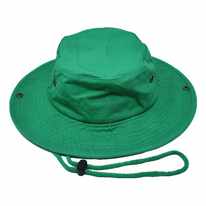 Unisex Boonie Bucket Hat Wide Brim 100% Cotton Sun Safari Fishing Caps