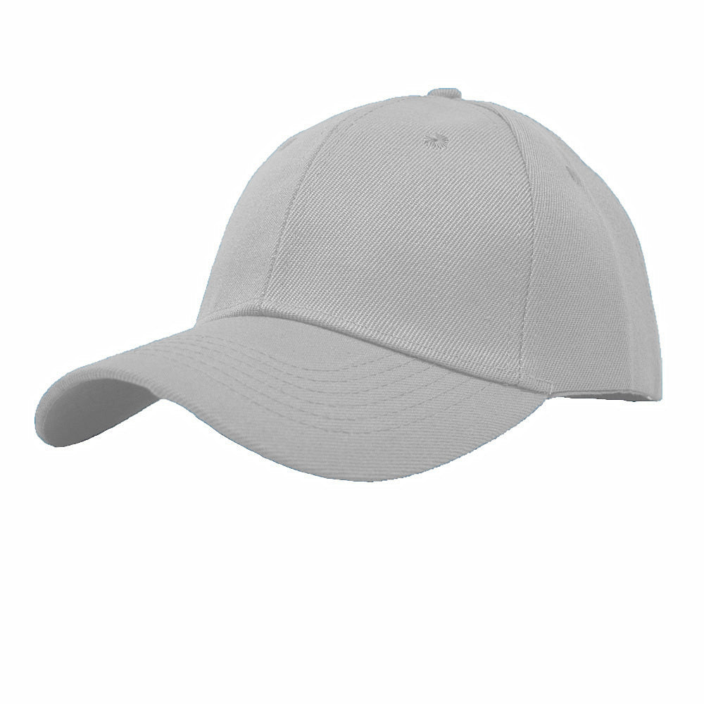 Unisex Plain Solid Baseball Cap Blank Curved Sun Visor Army Ball Hat