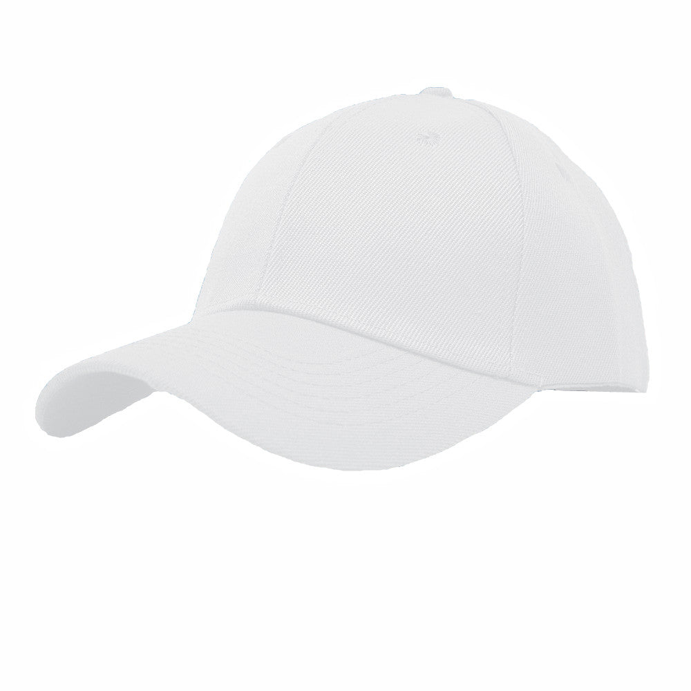 Unisex Plain Solid Baseball Cap Blank Curved Sun Visor Army Ball Hat
